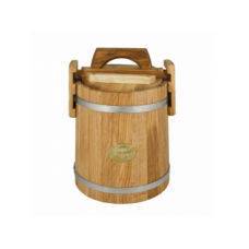 Купить Кадка дубовая 10 л «бонпос» для засолки (обручи из нерж. стали) в Ангарске