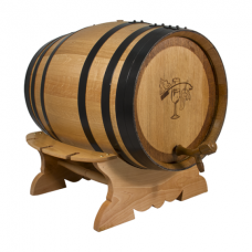 Купить Дубовая бочка с подставкой и с краном 64 литра Профи (американский дуб) в Ангарске