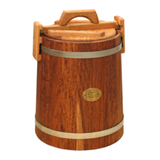 Купить Кадка для засолки дубовая 15 л «бонпос» (обручи из нерж. стали) в Ангарске